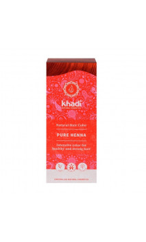 Henna bio - Rojo - 100 natural - Khadi - 100 gr.