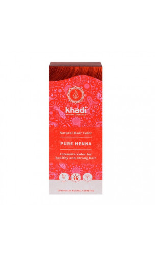 Henna bio - Rojo - 100% natural - Khadi - 100 gr.