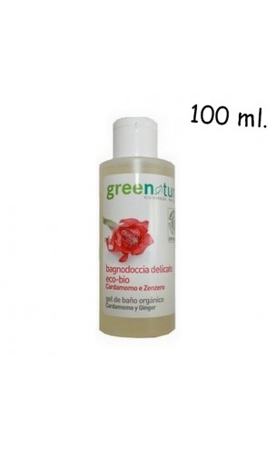 Gel douche BIO à la cardamome et au gingembre - Greenatural - 100 ml.