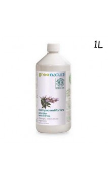 Champú anticaspa ecológico de salvia y ortiga (cabello graso) - Greenatural - 1L