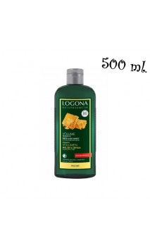 Shampooing volume BIO Miel & Bière - Cheveux fins/fragiles - Sans sulfates - LOGONA - 500 ml.
