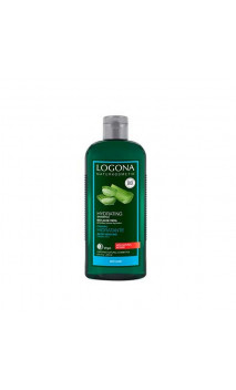 Shampooing hydratant aloe vera Bio - Cheveux secs/abîmés - Sans sulfate - LOGONA - 250 ml.