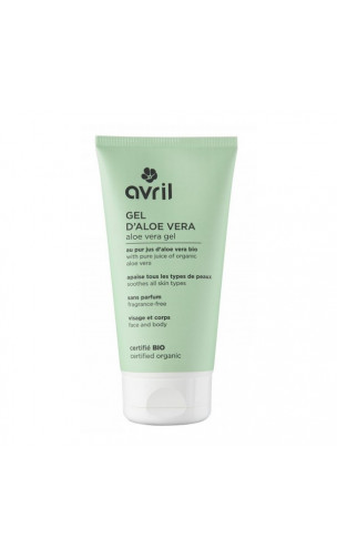 Gel d'aloe vera bio - Sans parfum - Avril - 150 ml.