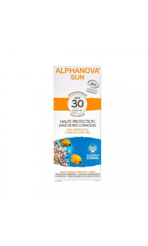 Protector solar natural factor 50+  Alphanova Sun - 50 gr.