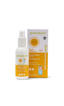Spray solaire bio adultes peau sensible SPF 50 - Greenatural- 100 ml