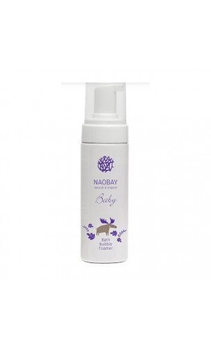 Shampooing bio moussant pour le bain de bébé (BABY Bath Bubble Foamer) - NAOBAY - 150 ml.