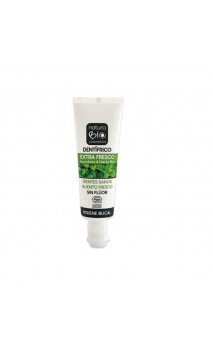 Mini Dentifrice BIO extra frais (Échinacée et Menthe Bio) Sans fluor - NaturaBIO Cosmetics - 25 ml.