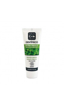 Dentifrice BIO EXTRA frais (Échinacée et Menthe Bio) Sans fluor - NaturaBIO Cosmetics - 75 ml.