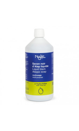 Savon noir d'Alep Liquide - Multiusage - Najel - 1 L.