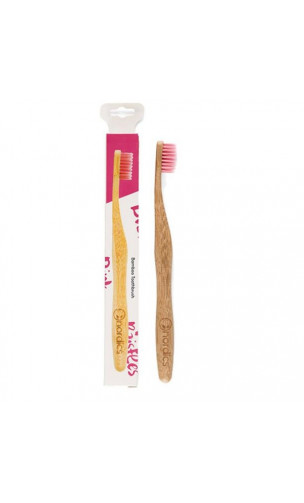 Brosse à dents en Bambou pour adultes Rose - Nordics