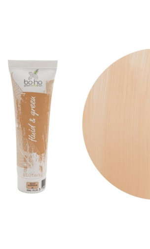 Base de maquillaje fluida ecológica 01 Beige Diaphane - BoHo Green Cosmetics - 30 ml.