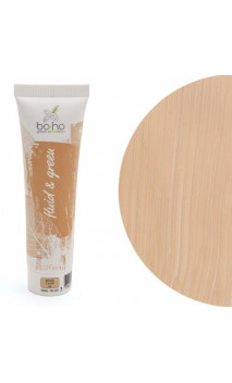 Base de maquillaje fluida ecológica 02 Beige Claro - BoHo Green Cosmetics - 30 ml.