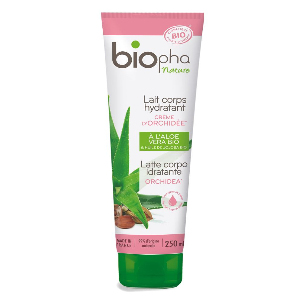 Leche corporal ecológica Crema de Orquídea - Hidratante - Biopha Nature -  250 ml. - BIOFERTA
