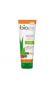 Lait corporel BIO Caresse d'Abricot - Hydratant - Biopha Nature - 250 ml.