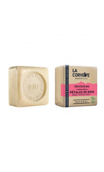 Savon corporel bio Douceur - Pétales de roses - La Corvette - 100 g.