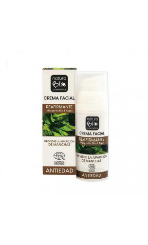 Crème visage bio Raffermissante - Marguerite bio & Algues - NaturaBIO Cosmetics - 50 ml.