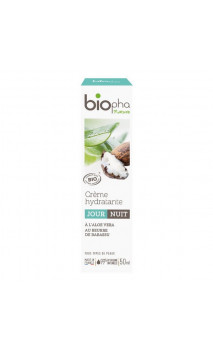 Crème visage BIO HYDRATANTE - Jour & Nuit - Biopha Nature - 50 ml.