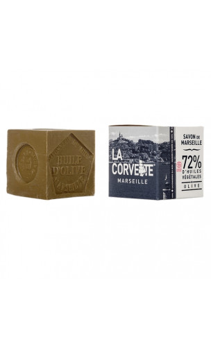 Savon de Marseille traditionnel certifié (OLIVE) - La Corvette - 200 gr.