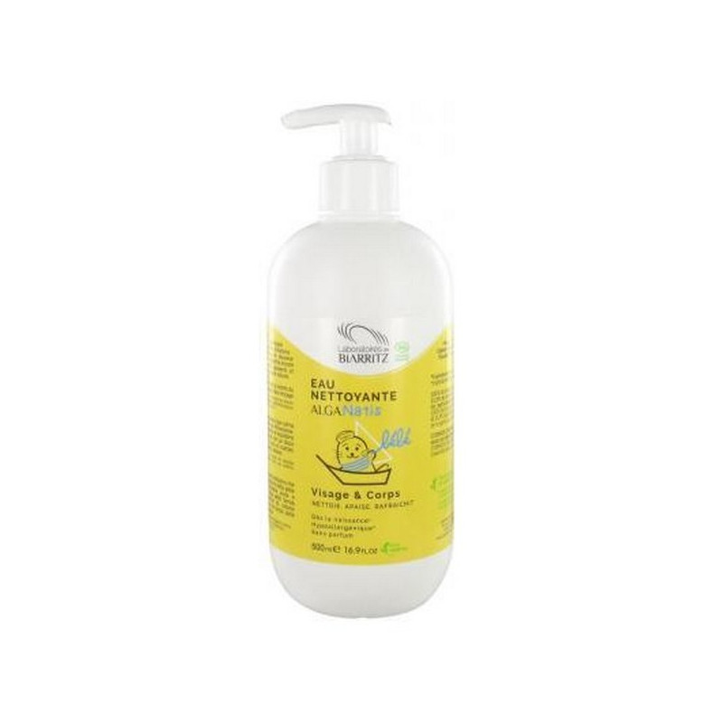 Eau Nettoyante Bio Bebe Alga Natis Laboratoires Biarritz 500 Ml Bioferta