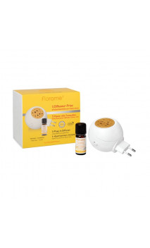 Coffret Diffuseur Prise d'huiles essentielles naturelles - Mélange d'huiles essentielles été tranquille   Citronnelle - Florame