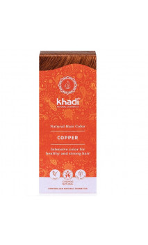 Tinte vegetal bio - Cobre - 100 vegetal - Khadi - 100 gr.