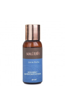 Gel douche bio - ROSES & VETIVER - Soultree - 30 ml.