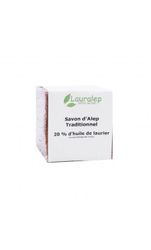 Jabón de Alepo tradicional Laurel al 20 Siria - Lauralep - 200 g.