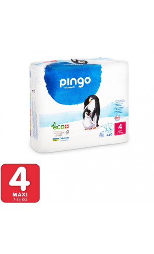 Compra Pack 4 X Pingo Pañales Ecológicos, Talla 4 Maxi (40 Unidades) al  mejor precio.