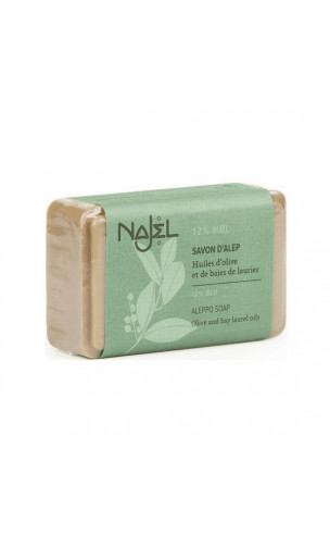 Jabón de Alepo natural Laurel al 12 (Piel normal a mixta) - Najel - 170 g.