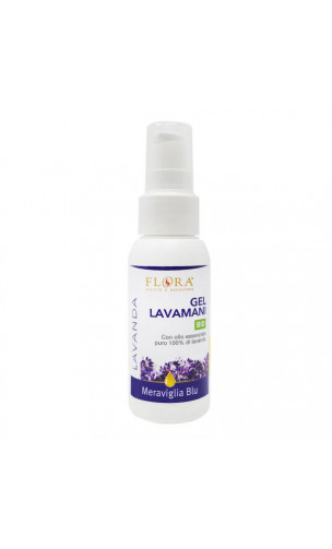 Gel désinfectant bio pour les mains- Lavande - Flora - 75 ml.