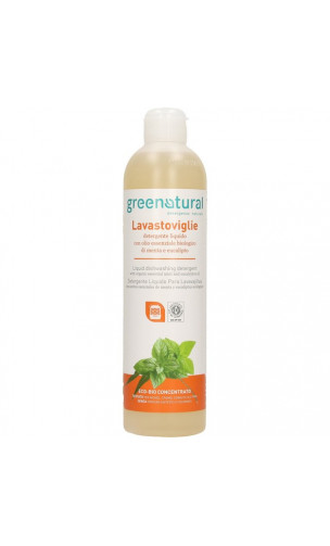 Detergente líquido ecológico para lavavajillas - Menta & Eucalipto - Greenatural - 500 ml.