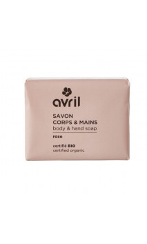 Savon bio Rose - Mains & Corps - Avril - 100 g.