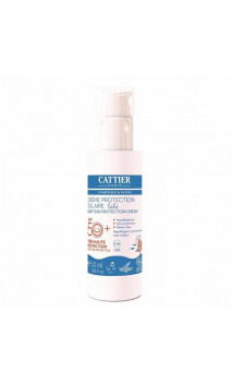 Crème Solaire bio Bebé SPF 50+ - Sans oxyde de zinc - Cattier - 50 ml.