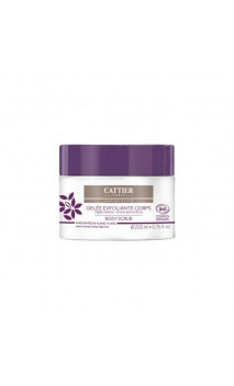 Gel Exfoliante Corporal Ecológico - Arcilla Violeta, Granos de albaricoque & arroz - Cattier - 200 ml.