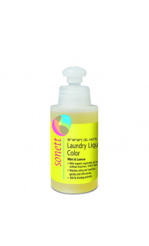 Mini Lessive liquide bio Couleur - Menthe & Citrus - Sonett - 120ml