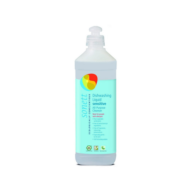 Liquide Vaisselle Main Bio Sensitif Recharge Sonett 1 L Bioferta