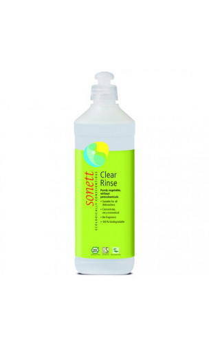 Liquide de rinçage bio - Lave-vaisselle - Sans parfum - Sonett - 500 ml.