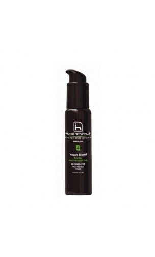 Gel Facial Antiestrés Ecológico Youth Blend - HOMO NATURALS Hombre - 50 ml.