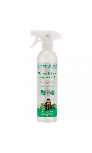 Mousse & Spray Limpiador de Baños bio 2 en 1 - Greenatural - 500 ml.