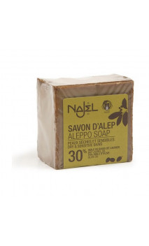 Jabón de Alepo natural Laurel al 30 - Najel - 170 g.