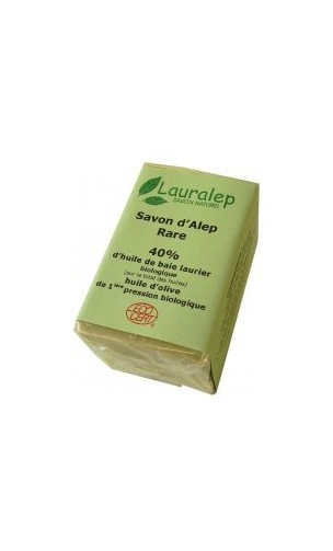 Jabón de Alepo bio Rare Laurel al 40% - Lauralep - 150 gr.