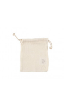 Pochette en coton bio écru - Petite - 11 x 14 cm - Avril
