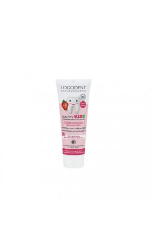 Gel dentifrice BIO fraise Logodent Kids - LOGONA - 50 ml.