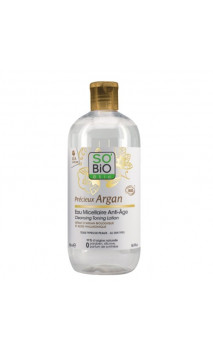 Eau micellaire bio anti-âge Précieux argan - SO'BiO étic - 500 ml.