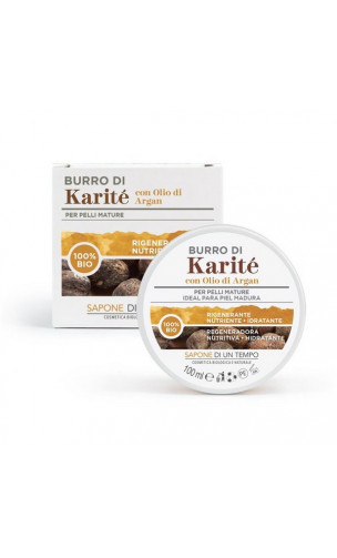 Beurre de karité bio à l'huile d'argan - Sapone di un Tempo - 100 ml.