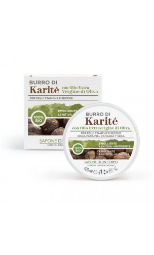 Manteca de karité bio con aceite de oliva - Sapone di un Tempo - 100 ml.
