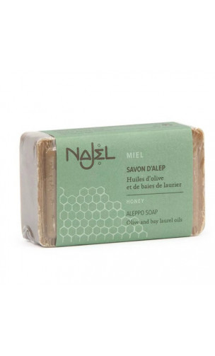 Jabón de Alepo natural - Miel - Reparador - Najel - 100 g.