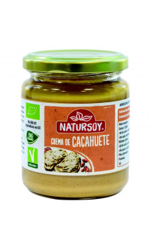 Crema de cacahuete sin sal añadido ecológica - Natursoy - 250g