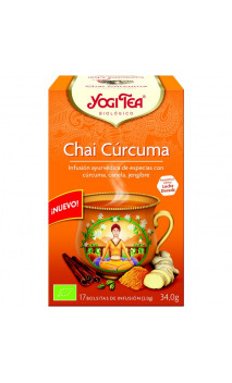 Infusion bio Yogi Tea Chaï Curcuma - YOGI TEA - 17 sachets x 1,8 g.