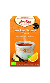 Infusion bio Yogi Tea Gingembre Orange à la Vanille - YOGI TEA - 17 sachets x 1,8 g.